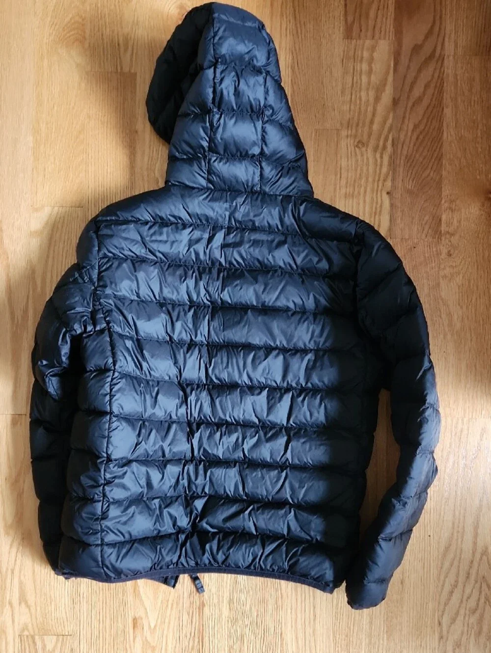 Eddie Bauer, Black Hooded Puffer Jacket, Youth, Sz 16